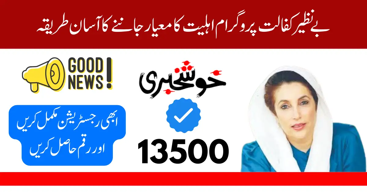 Benazir Kafaalat Program 2025 Eligibility Criteria